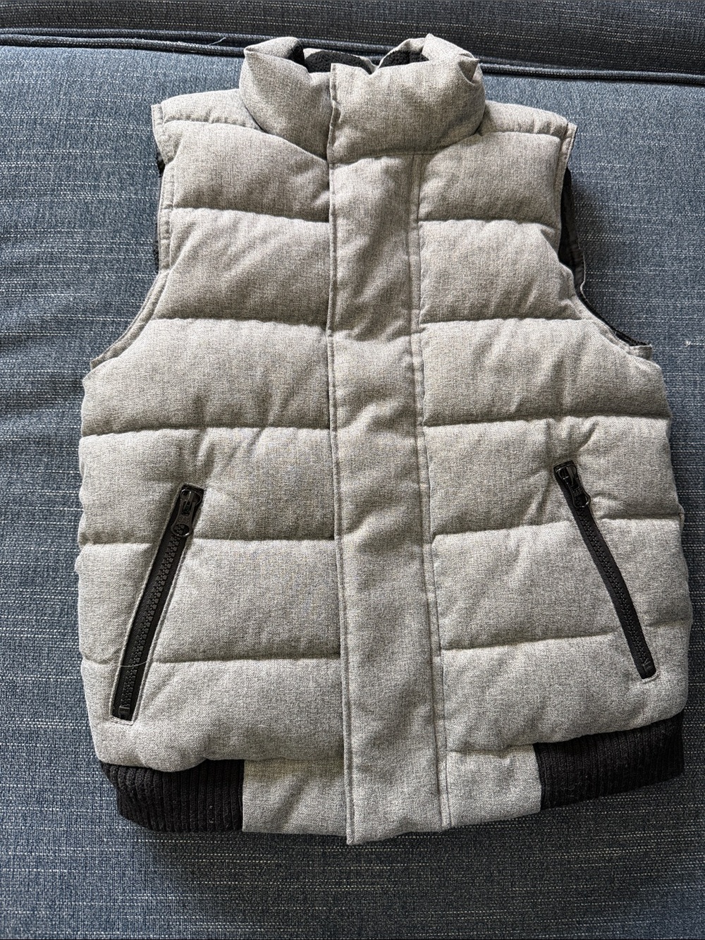 GAP Kids Grey Quilted Puffer Vest